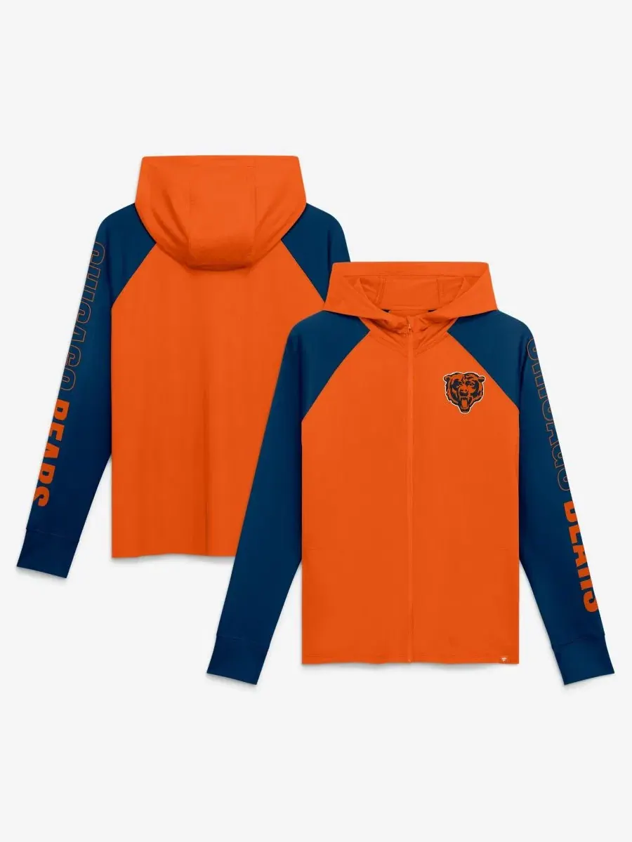 Женская худи с капюшоном Raglan Full-Zip Chicago Bears Fanatics