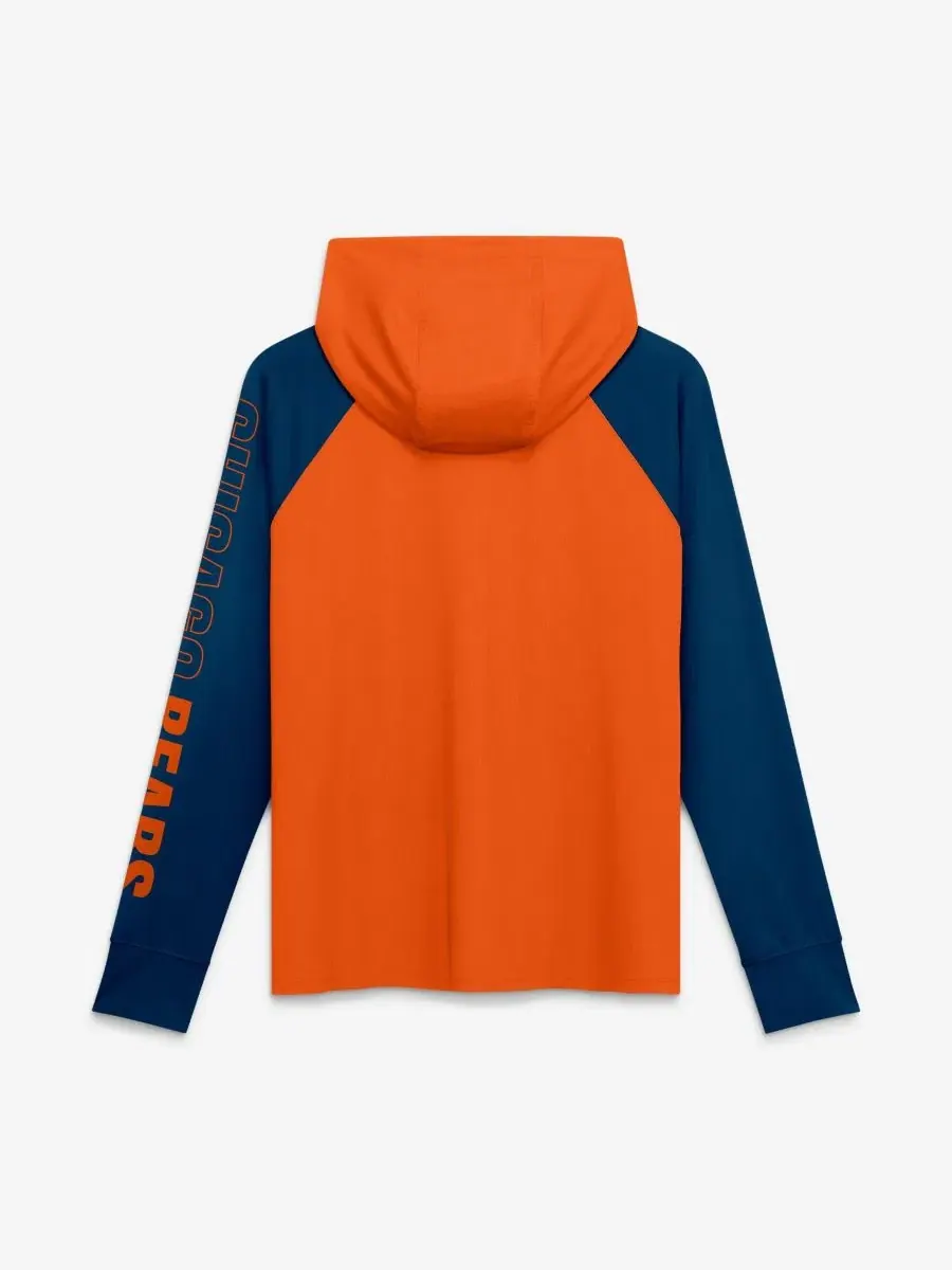 Женская худи с капюшоном Raglan Full-Zip Chicago Bears Fanatics — изображение 3 из 3, оранжевый темно-синий