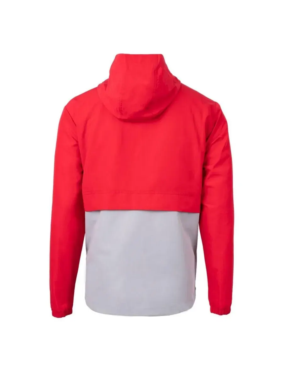 Ветровка-анорак с полузамком Cincinnati Reds Charter Eco Cutter & Buck — изображение 2 из 3, красный серый