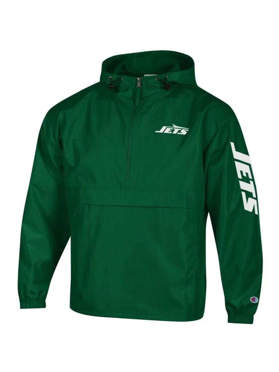 Ветровка-куртка с капюшоном Champion, New York Jets — изображение 3 из 3, зеленый