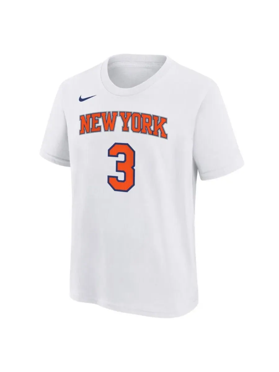 Футболка с длинным рукавом Josh Hart White New York Knicks Association Name & Number Nike — изображение 2 из 3, белый