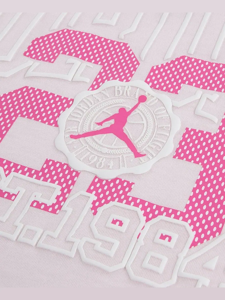 Комплект из футболки и велосипедных шорт с принтом Jordan, Pinksicle — изображение 3 из 3