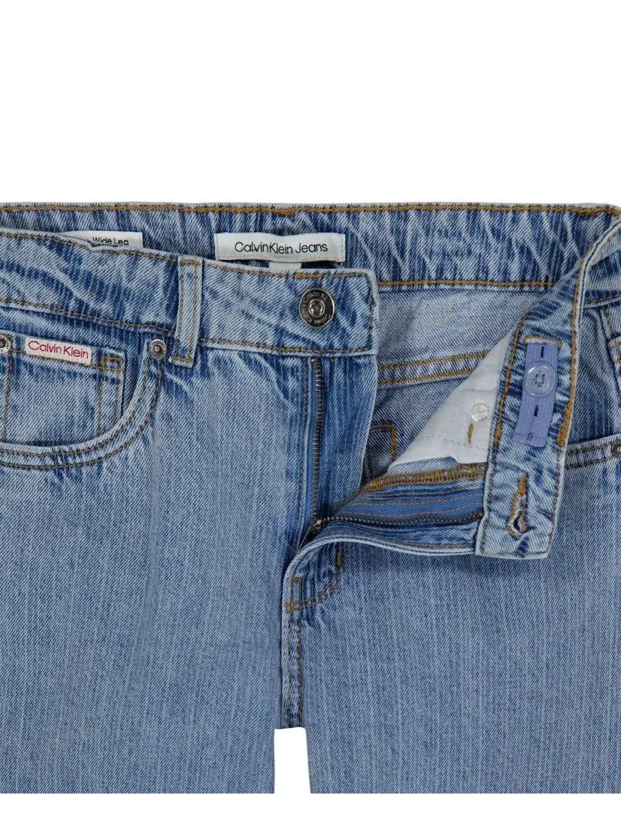 Джинсы с широкой штаниной Calvin Klein, Storm Wash — изображение 4 из 5