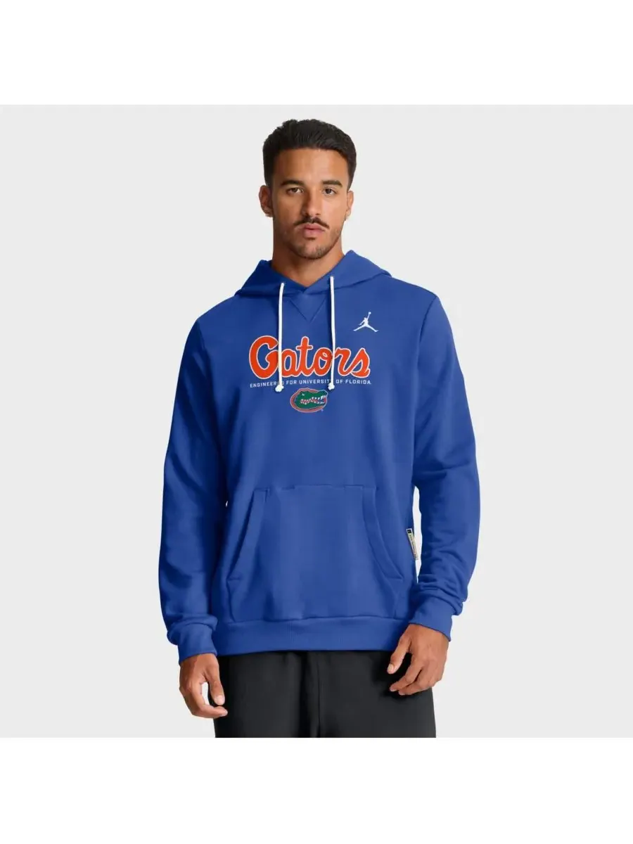 Мужская толстовка Royal Florida Gators 2025 Sideline Standard Issue Dri-FIT Jordan