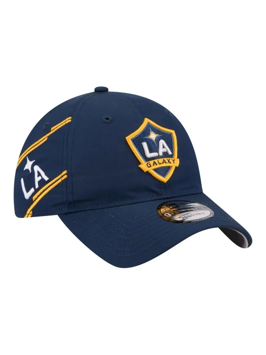 Мужская темно-синяя футболка LA Galaxy 2026 с регулируемой застежкой Hook 9TWENTY New Era