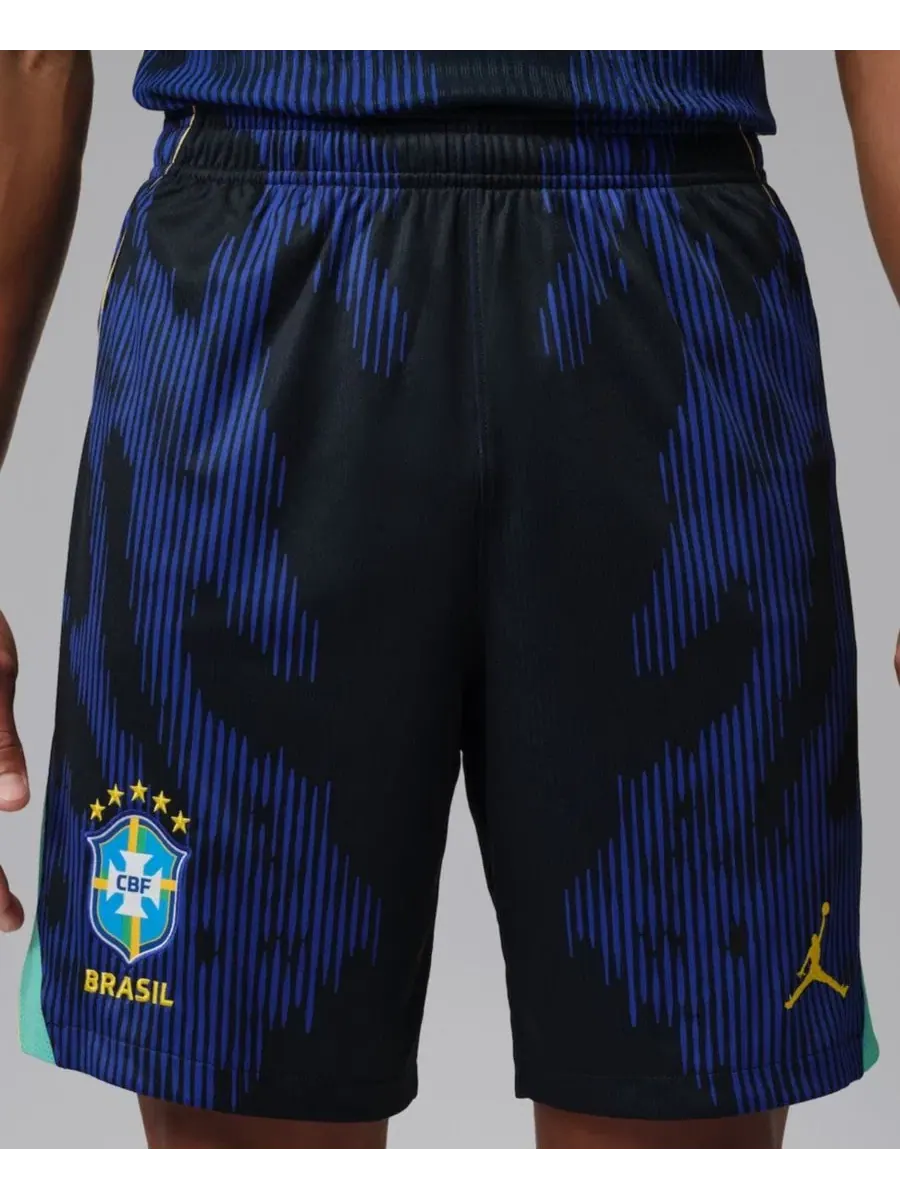 Мужские синие шорты сборной Бразилии по футболу Stadium Dri-FIT, реплика, для стадиона Jordan
