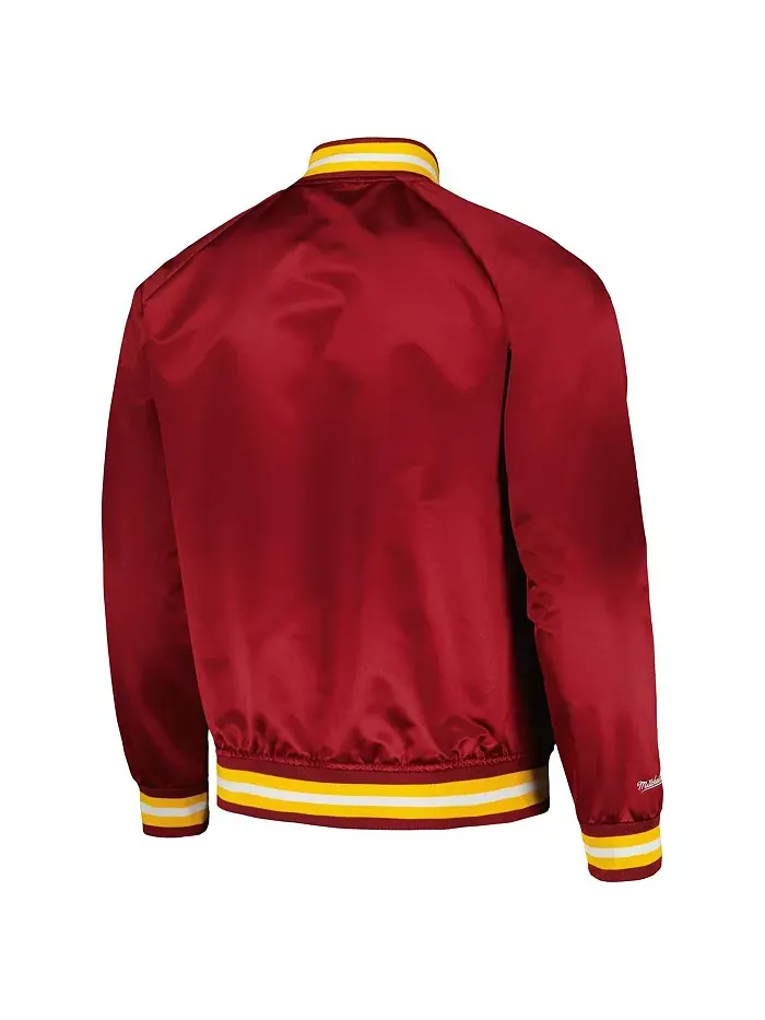 Мужская винтажная куртка Cleveland Cavaliers Hardwood Classics Throwback Wordmark с регланными — изображение 3 из 3