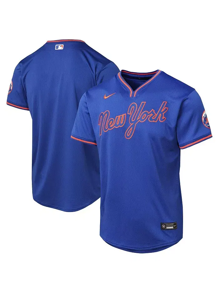 Футболка Royal New York Mets Limited для больших мальчиков и девочек Nike