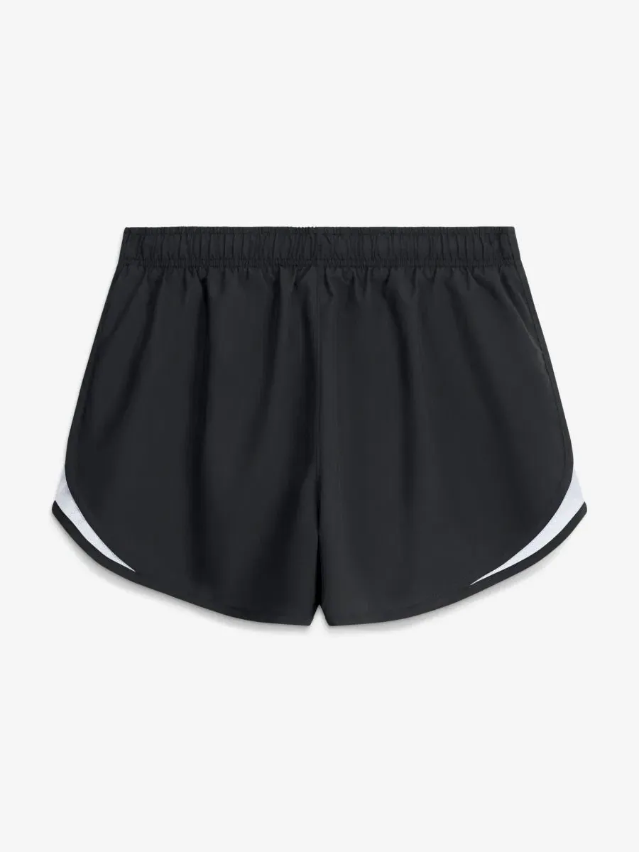 Шорты женские с принтом Tempo Mid-Rise Dri-FIT Nike — изображение 3 из 4, черный белый
