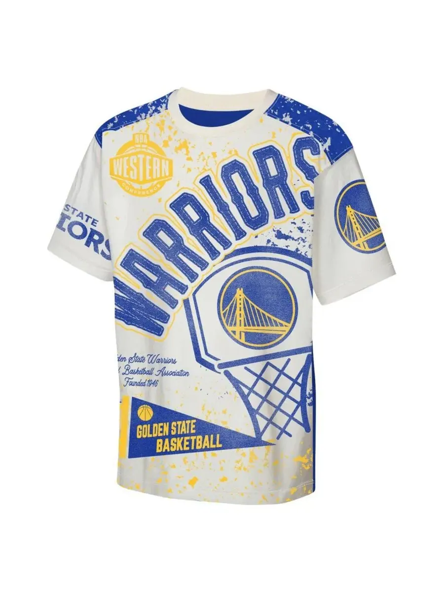 Футболка с принтом Golden State Warriors Top Player Outerstuff — изображение 2 из 3, белый