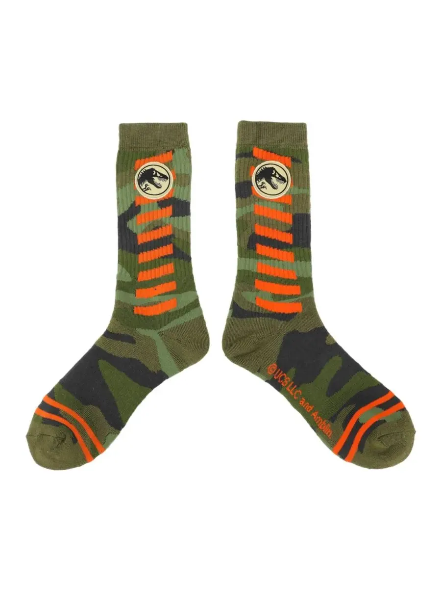 Мужские носки Jurassic Park, Jurassic Park Camo Dinosaur — изображение 2 из 5
