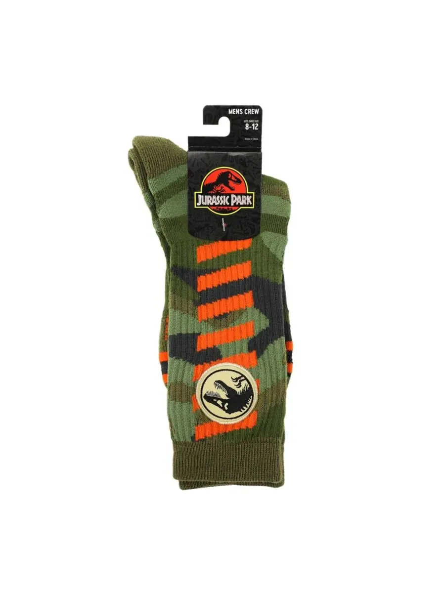 Мужские носки Jurassic Park, Jurassic Park Camo Dinosaur — изображение 4 из 5