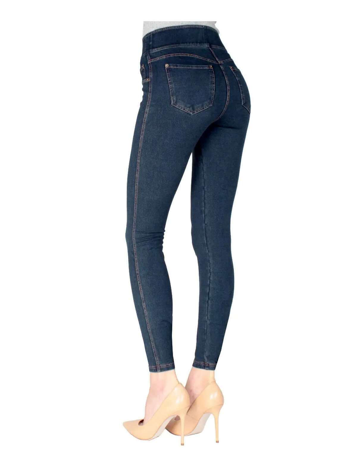 Женские джинсовые леггинсы denim shaper jean MeMoi — изображение 3 из 3, синий