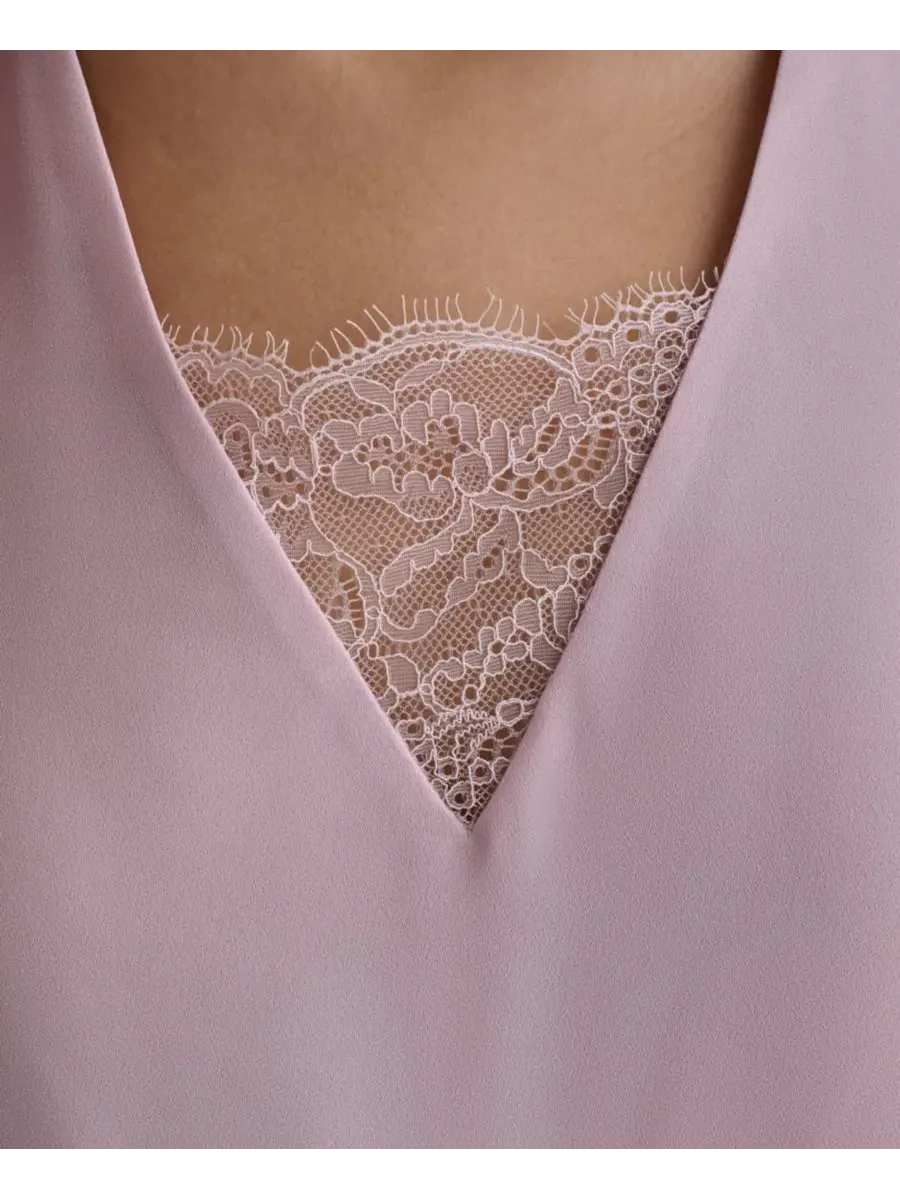 Блуза без рукавов с V-образным вырезом BCBG, Rosette Veil — изображение 8 из 8