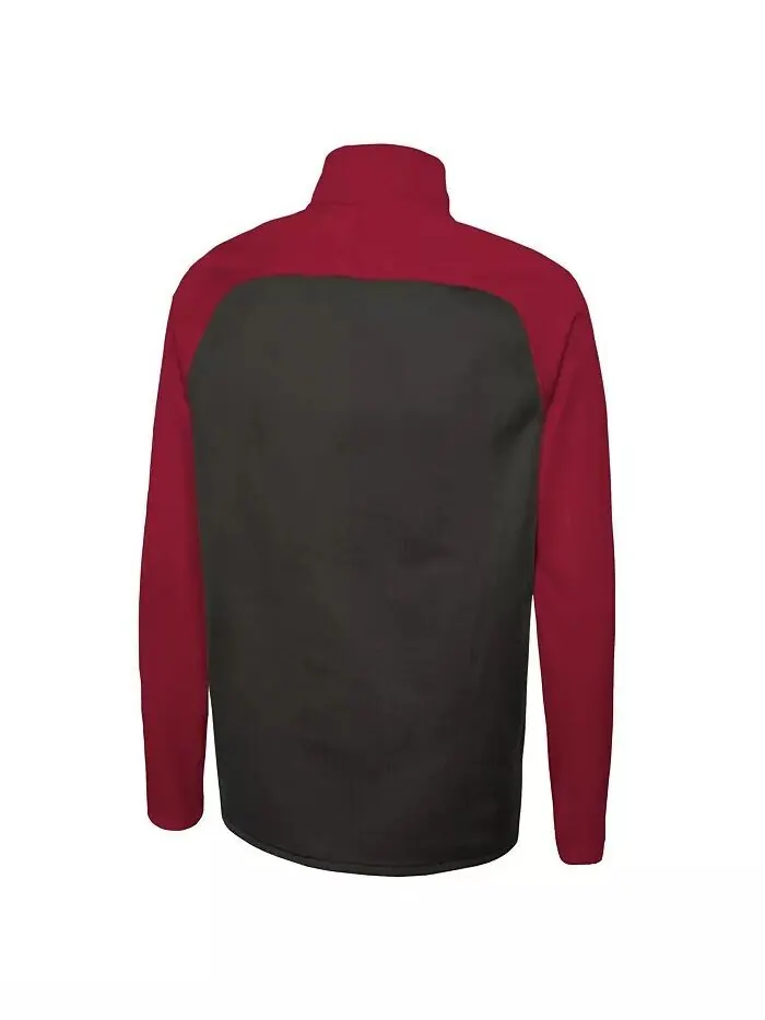 Мужская черная куртка Tampa Bay Buccaneers Combine Authentic O-Line Raglan Half Zip New Era — изображение 2 из 3