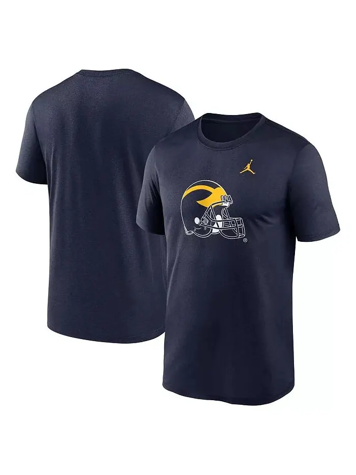 Футболка мужская Navy Michigan Wolverines Primetime Legend с альтернативным логотипом Jordan