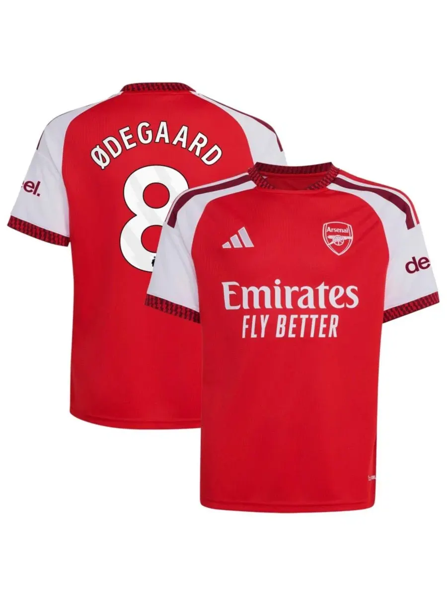 Детская футболка с коротким рукавом с принтом Arsenal, модель Martin Ødegaard Home Replica Jersey