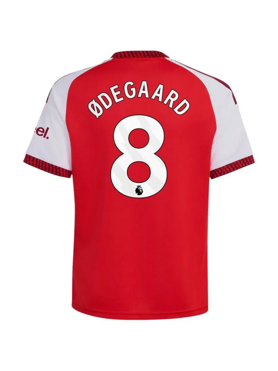Детская футболка с коротким рукавом с принтом Arsenal, модель Martin Ødegaard Home Replica Jersey — изображение 3 из 3