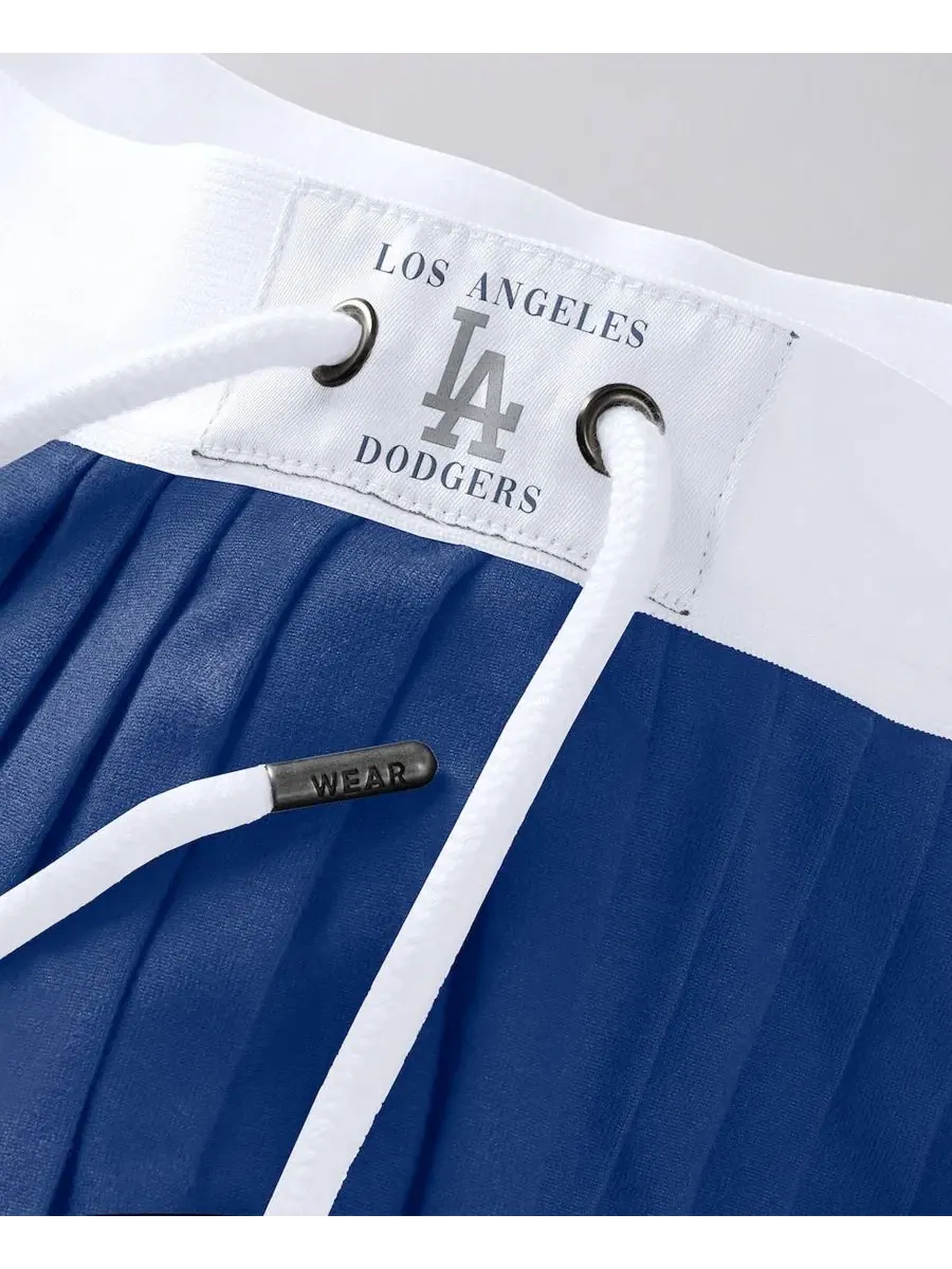 Юбка-шорты с защитным принтом Los Angeles Dodgers WEAR by Erin Andrews — изображение 2 из 5, королевский