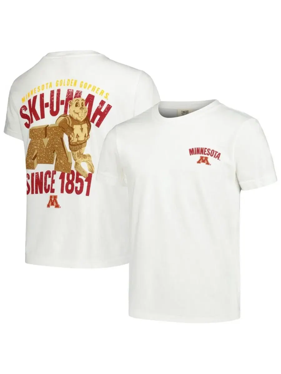 Футболка с принтом Minnesota Golden Gophers Hyperlocal Comfort Colors Image One
