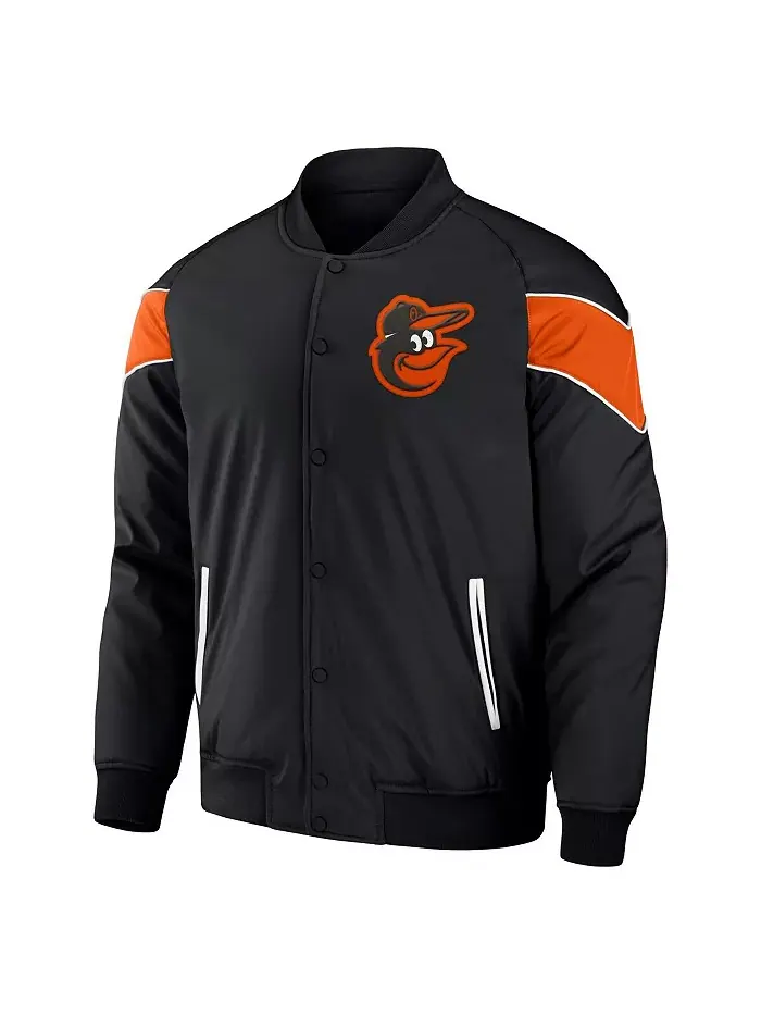 Мужская бейсбольная куртка на молнии Darius Rucker Collection от Black Baltimore Orioles с — изображение 3 из 3