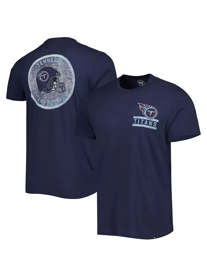 Мужская футболка Tennessee Titans Open Field Franklin цвета navy '47 Brand — изображение 1 из 2