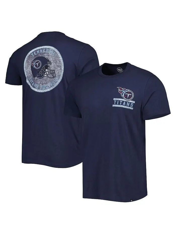 Мужская темно-синяя футболка Tennessee Titans Open Field Franklin '47 Brand