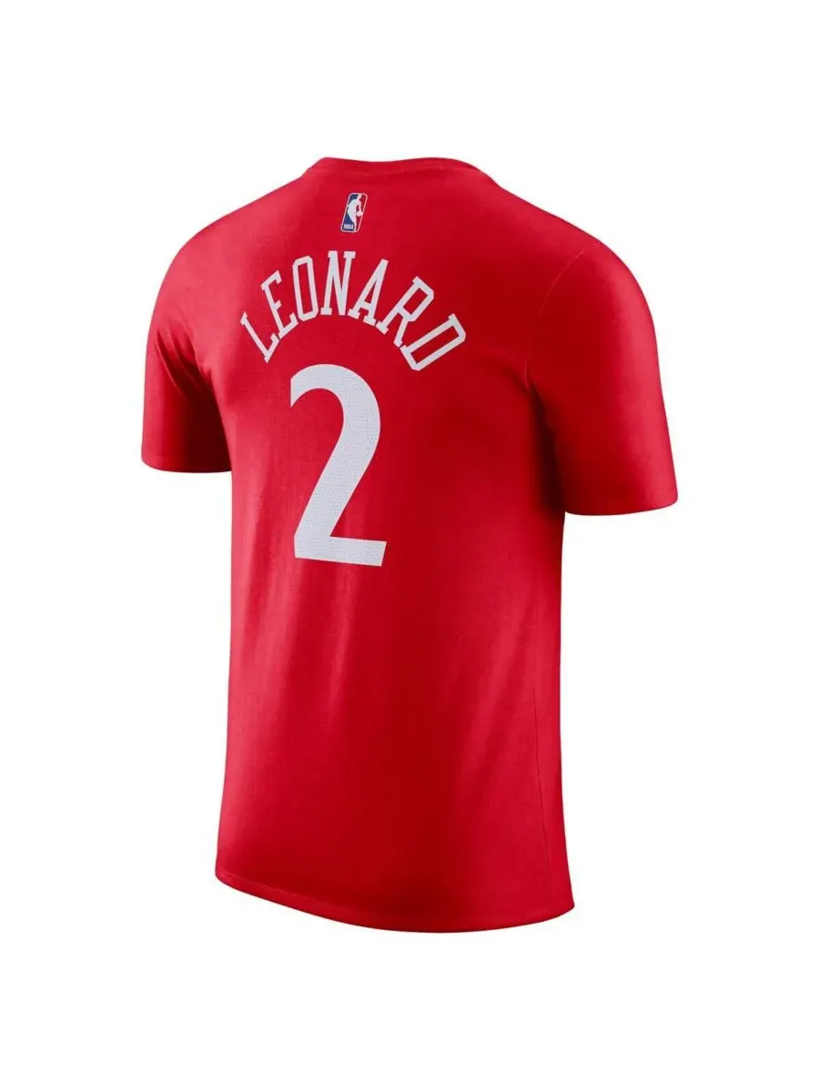 Jordan Мужская футболка Kawhi Leonard Red LA Clippers Statement Edition с именем и номером игрока — изображение 2 из 3