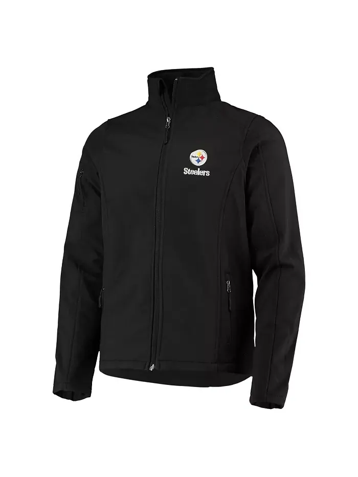 Мужская черная софтшелл куртка Pittsburgh Steelers Sonoma на молнии Dunbrooke — изображение 3 из 3