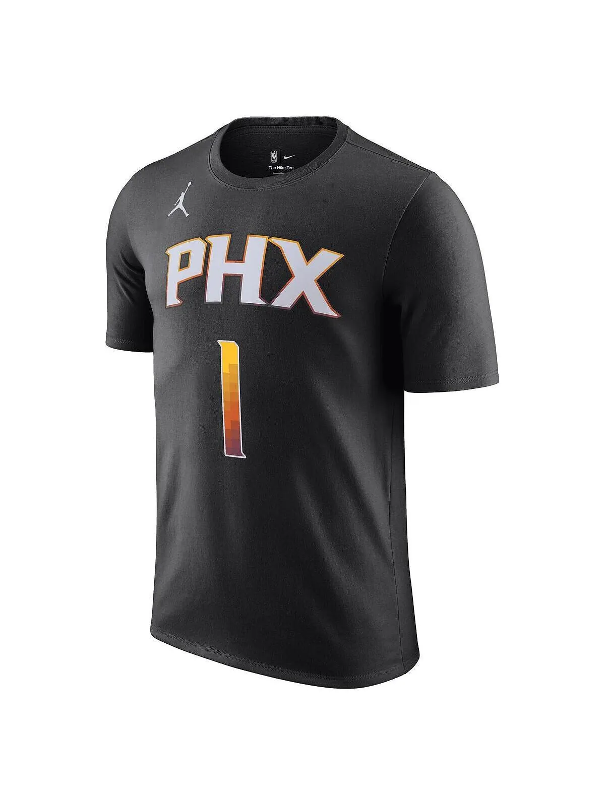 Мужская брендовая футболка Devin Booker Black Phoenix Suns 2022/23 Statement Edition с именем и — изображение 3 из 3, черный