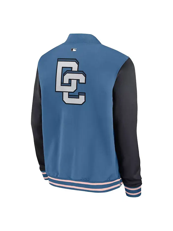 Мужская синяя бейсбольная куртка Washington Nationals 2025 City Connect Authentic Collection с — изображение 3 из 3