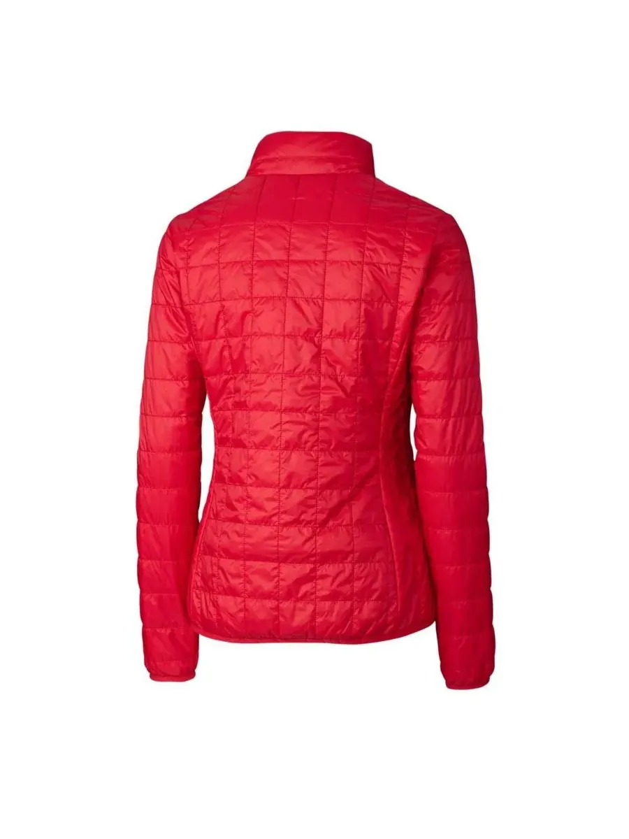 Женская куртка-пуховик Cutter & Buck Rainier Eco Insulated Puffer Full-Zip — изображение 2 из 3, красный