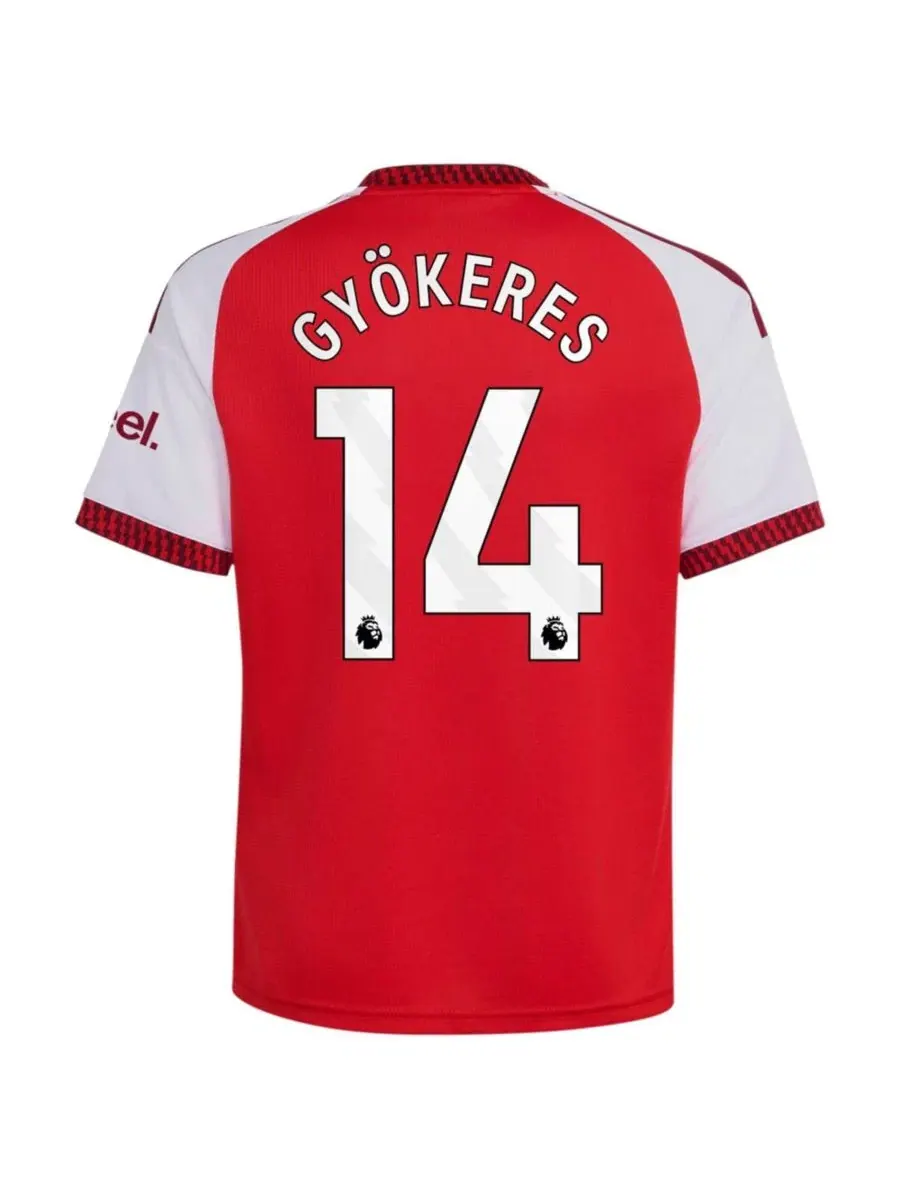 Детская футболка с длинным рукавом Viktor Gyökeres Red Arsenal 2026/27 Home Replica Jersey adidas — изображение 3 из 3