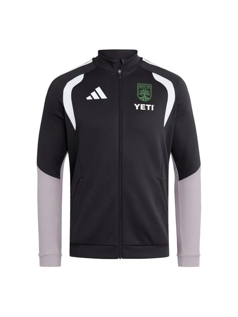 Куртка спортивная с принтом Austin FC, с длинным рукавом adidas — изображение 2 из 3, черный