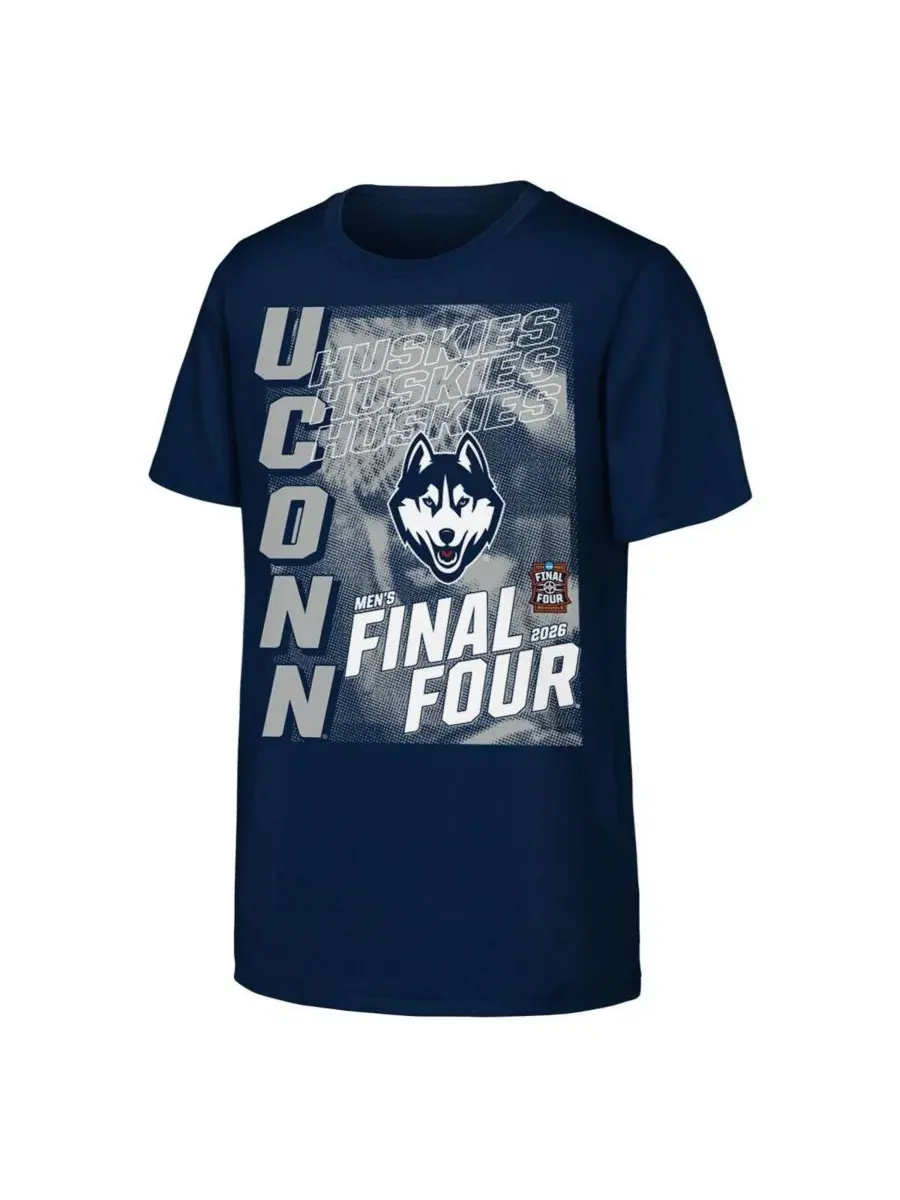 Детская футболка с принтом Final Four UConn Huskies Outerstuff — изображение 2 из 3, темно-синий