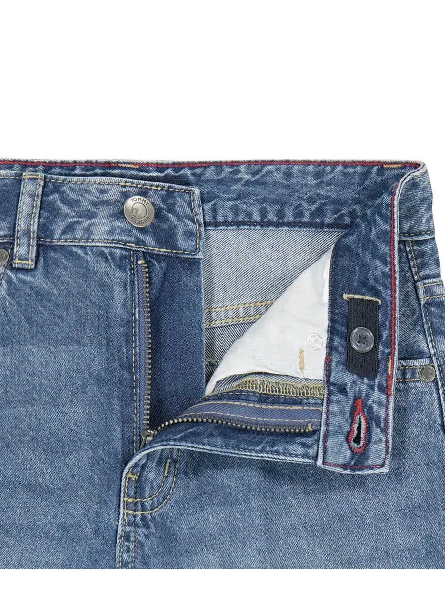 Джинсы свободного кроя с пятью карманами и отделкой из пайеток Tommy Hilfiger, Lexington Wash — изображение 4 из 6