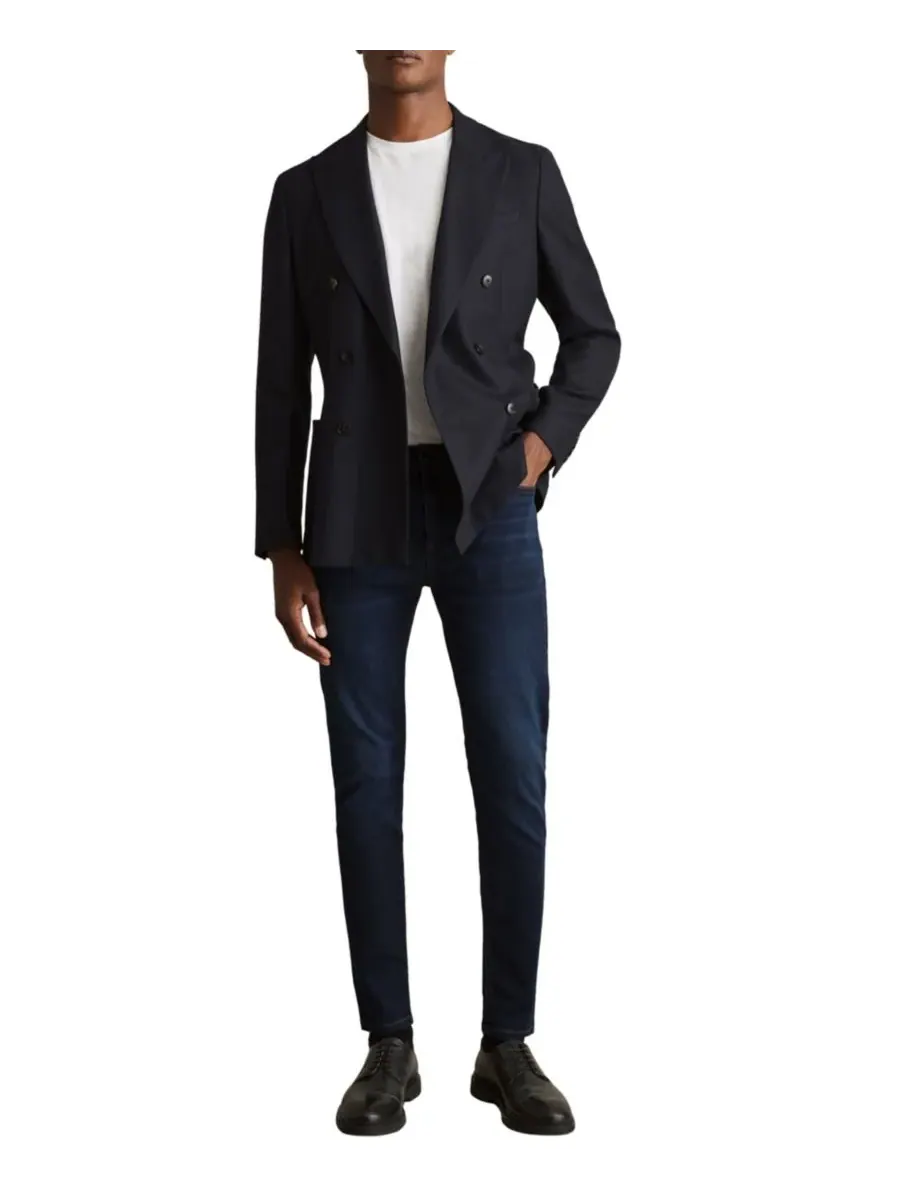 Мужские узкие джинсы REISS, Washed Dark — изображение 3 из 5