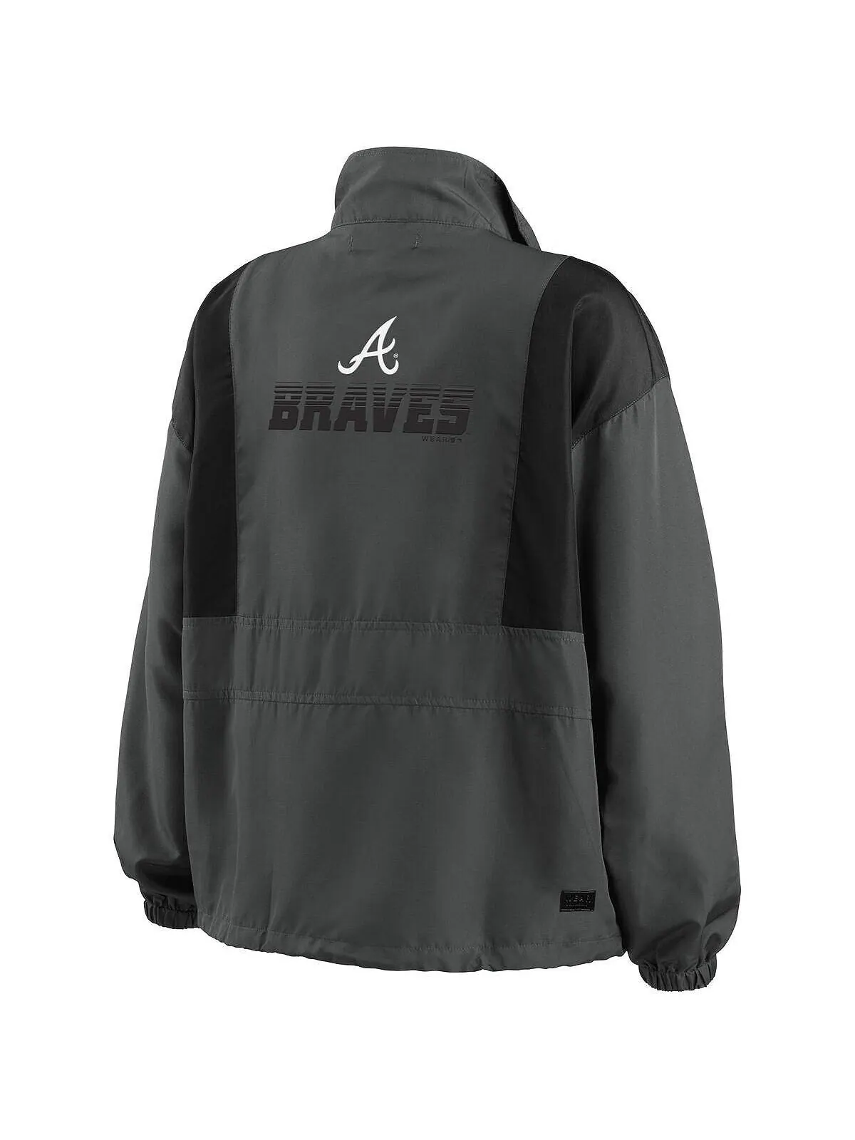 Женская темно-серая складная куртка с молнией до половины Atlanta Braves WEAR by Erin Andrews — изображение 2 из 3