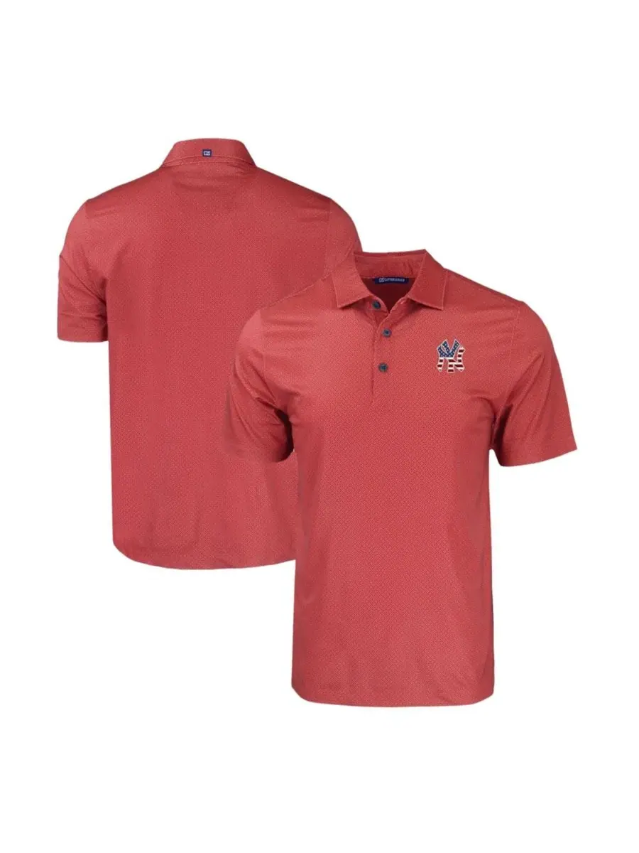 Мужское поло с принтом, модель Stars Stripes Big & Tall Pike Eco Tonal Geo Print Stretch Cutter &