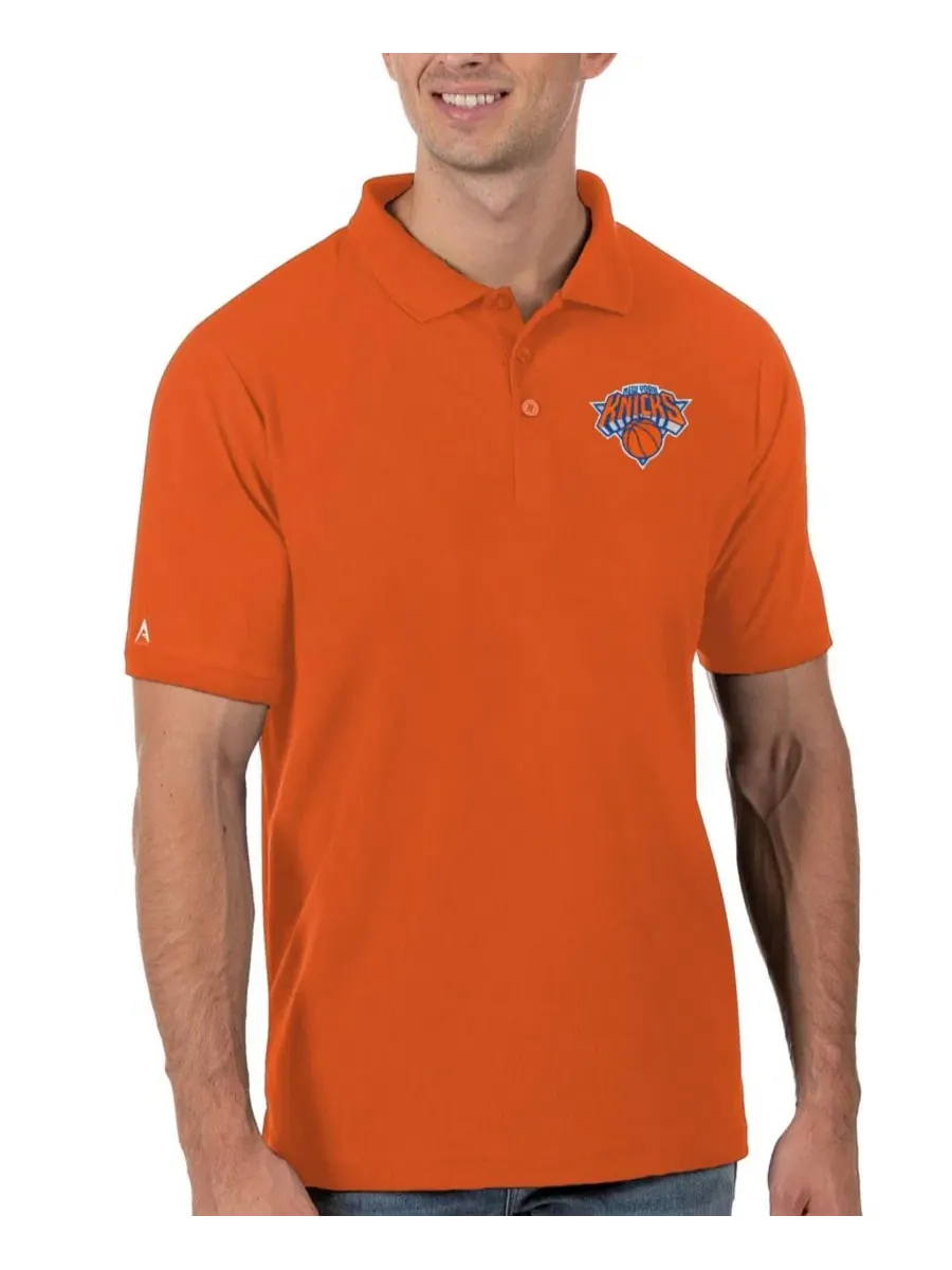 Поло с вышивкой New York Knicks Legacy Pique Antigua