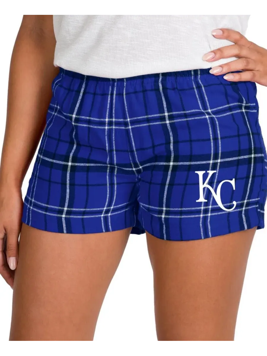 Фланелевые шорты с принтом команды Kansas City Royals Concepts Sport