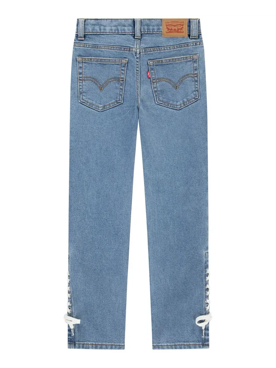 Джинсы с завышенной талией и шнуровкой, модель Lace Up High-Rise Straight Levi's, Good Grades — изображение 2 из 5