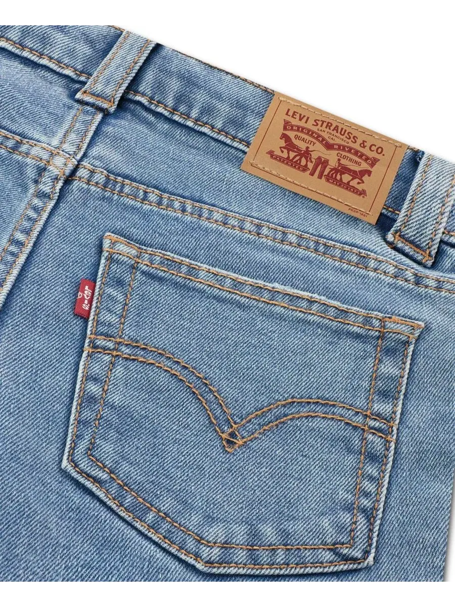 Джинсы с завышенной талией и шнуровкой, модель Lace Up High-Rise Straight Levi's, Good Grades — изображение 4 из 5