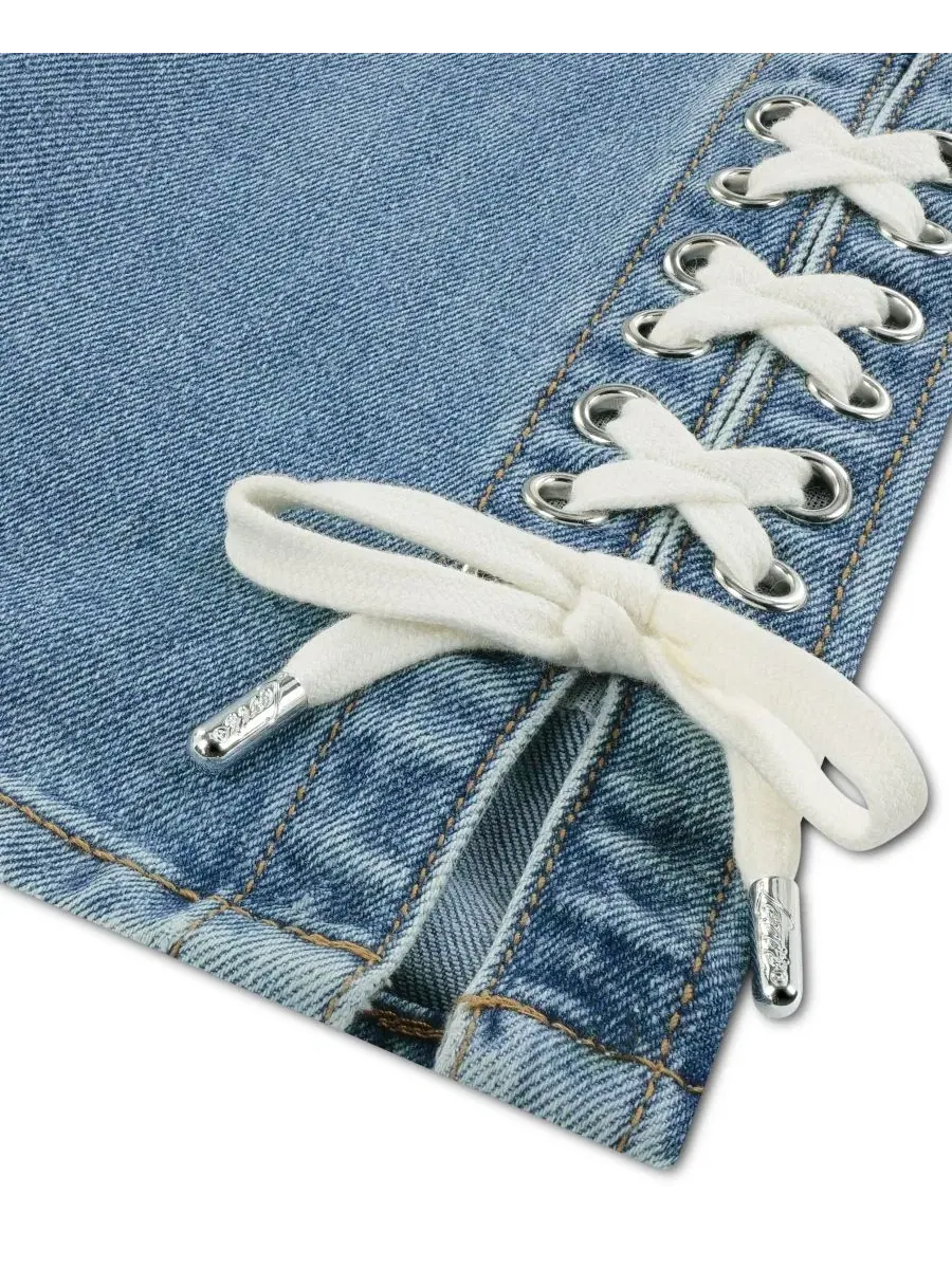 Джинсы с завышенной талией и шнуровкой, модель Lace Up High-Rise Straight Levi's, Good Grades — изображение 5 из 5
