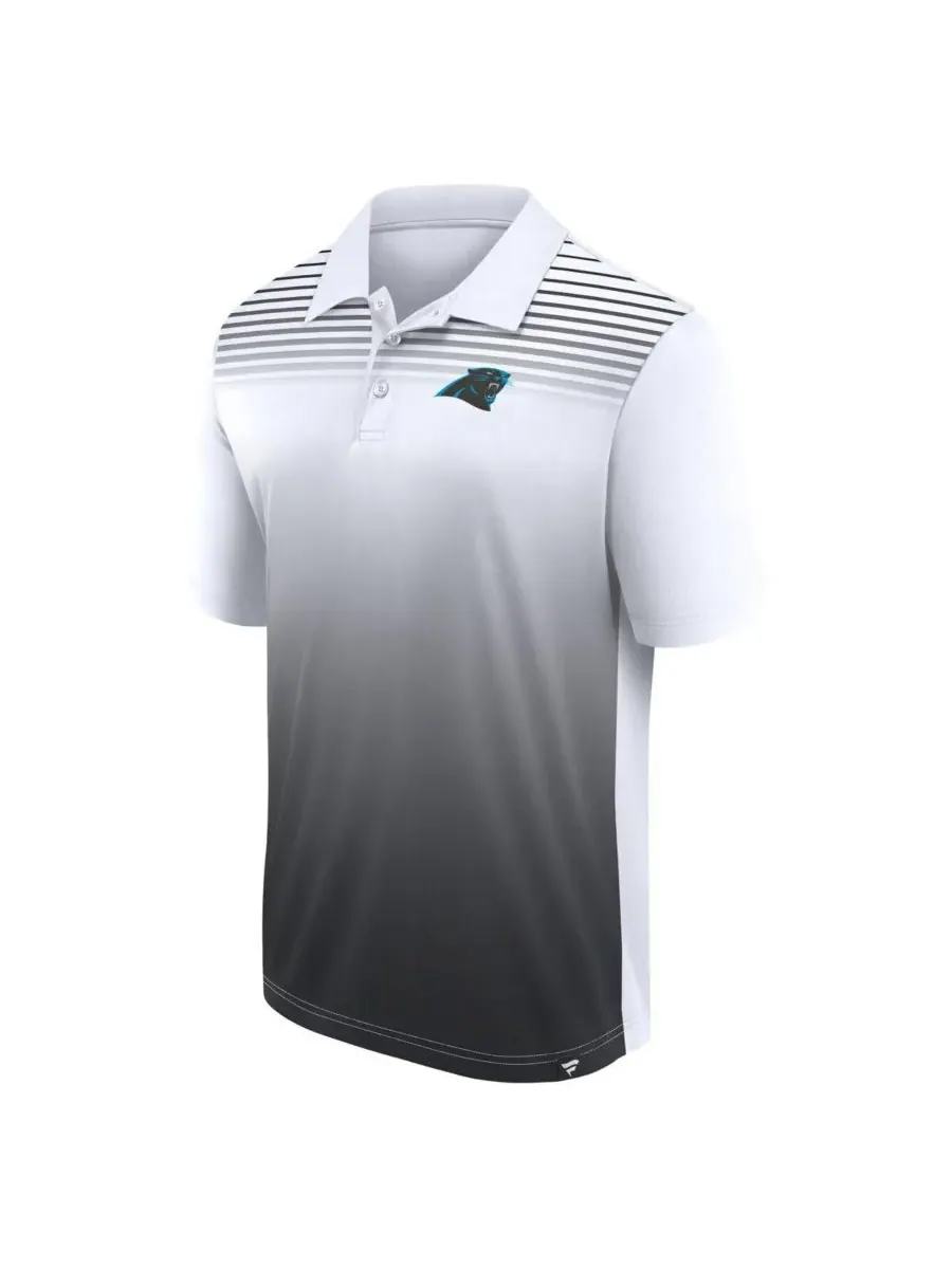 Logo Athletic Мужская поло-рубашка Carolina Panthers Sandlot Game белого/черного цвета — изображение 2 из 3, белый черный