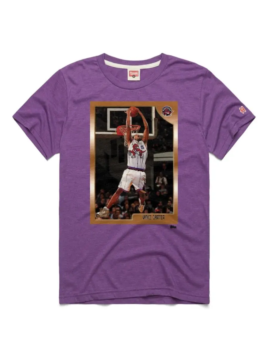 Футболка с принтом Vince Carter Topps Trading Card Player Homage