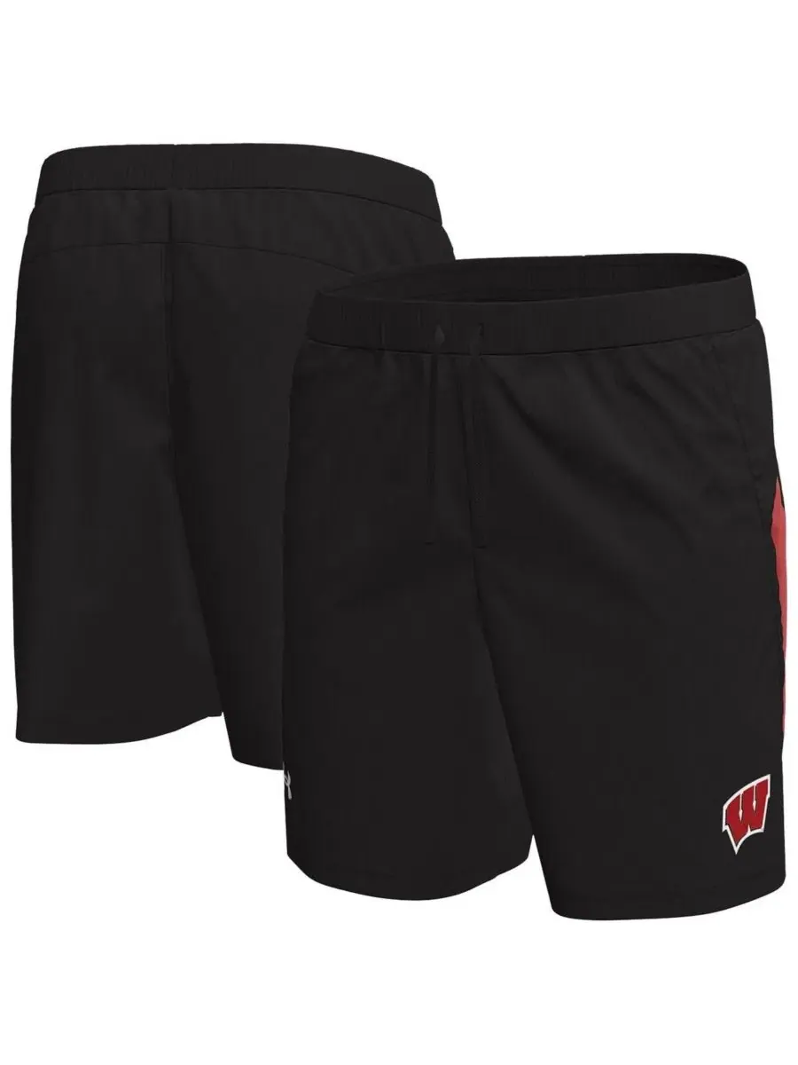Шорты с эластичным поясом Wisconsin Badgers Under Armour
