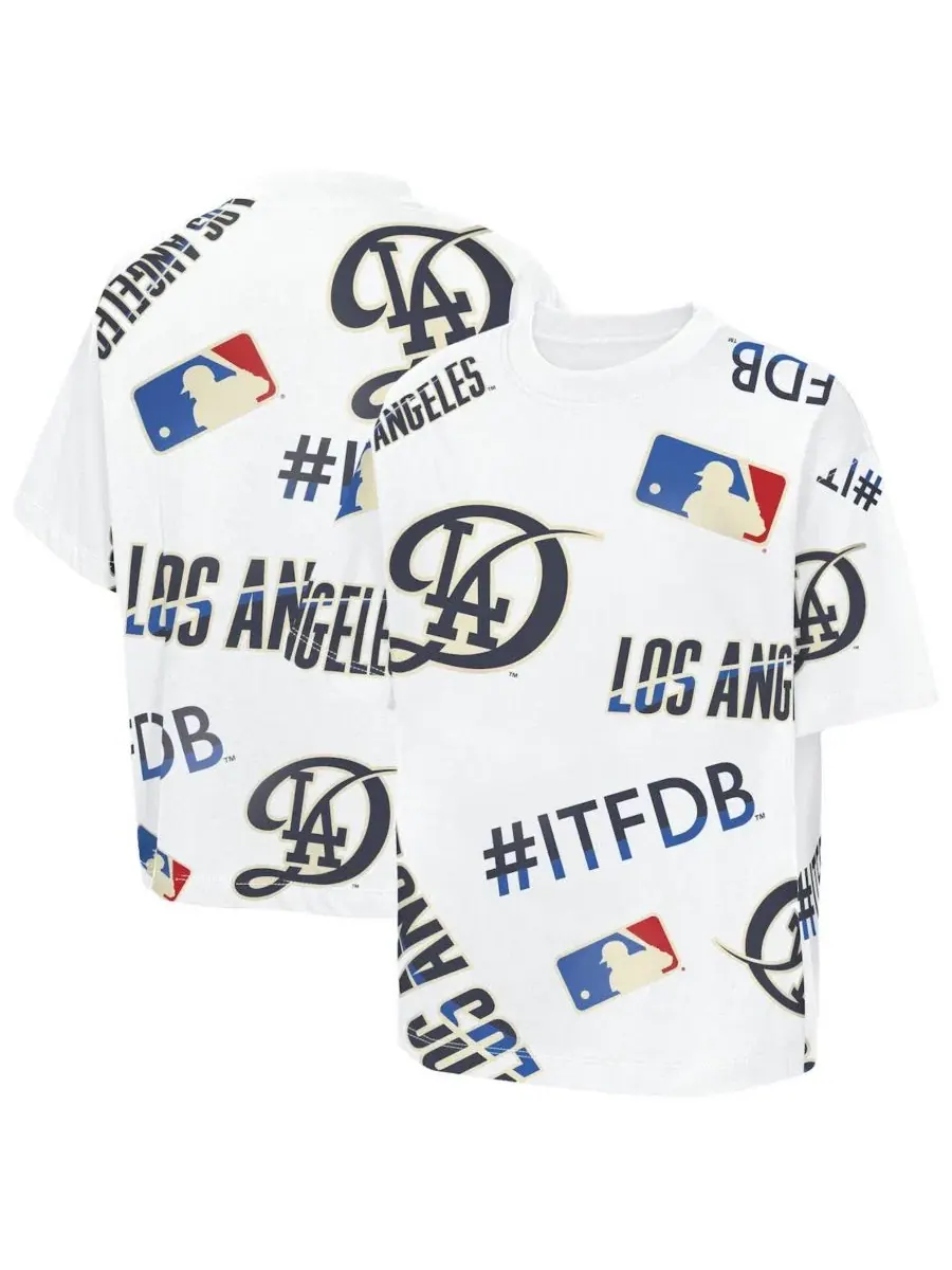 Футболка с принтом Los Angeles Dodgers Circus Catch Outerstuff