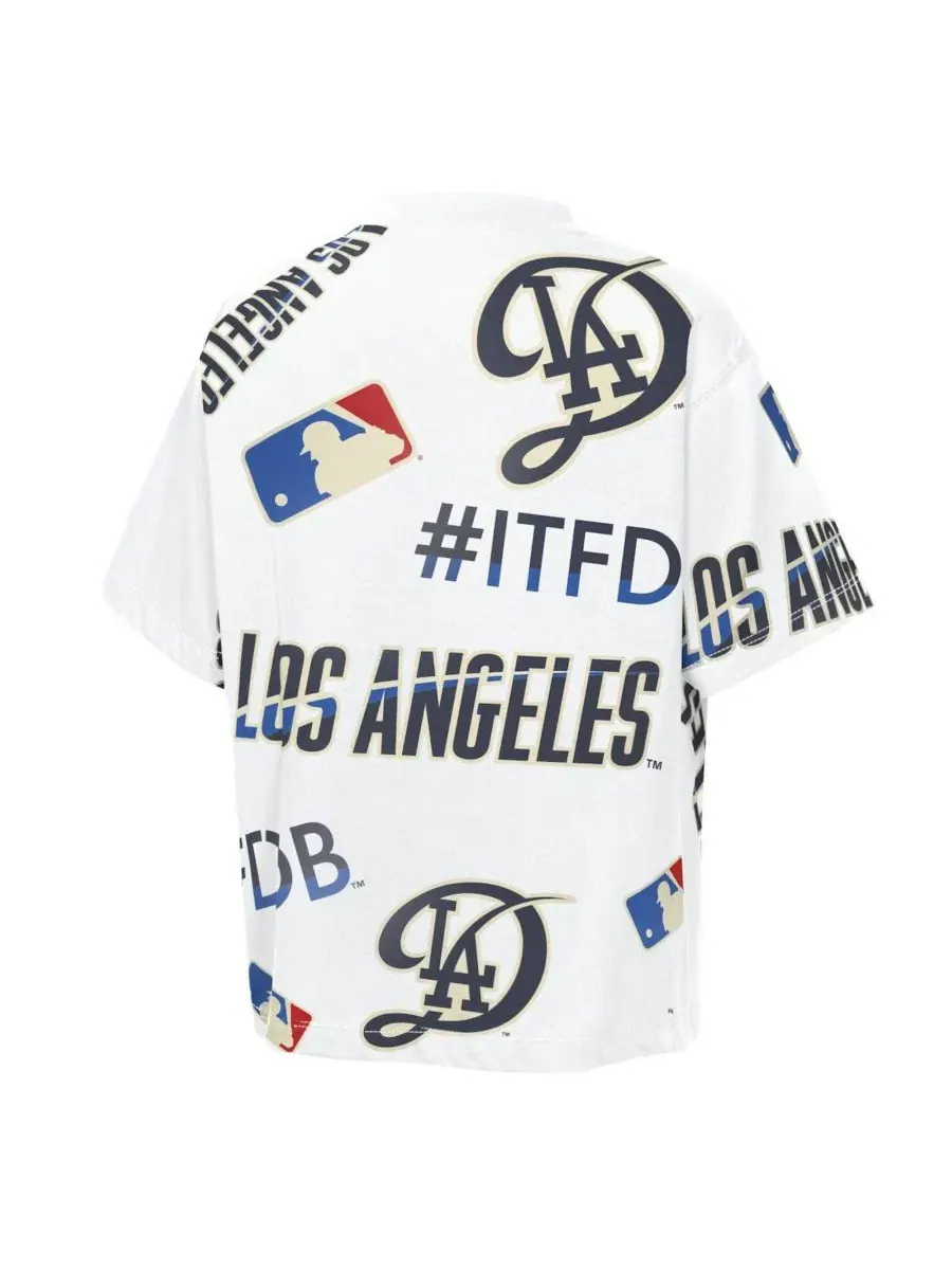 Футболка с принтом Los Angeles Dodgers Circus Catch Outerstuff — изображение 2 из 3, белый