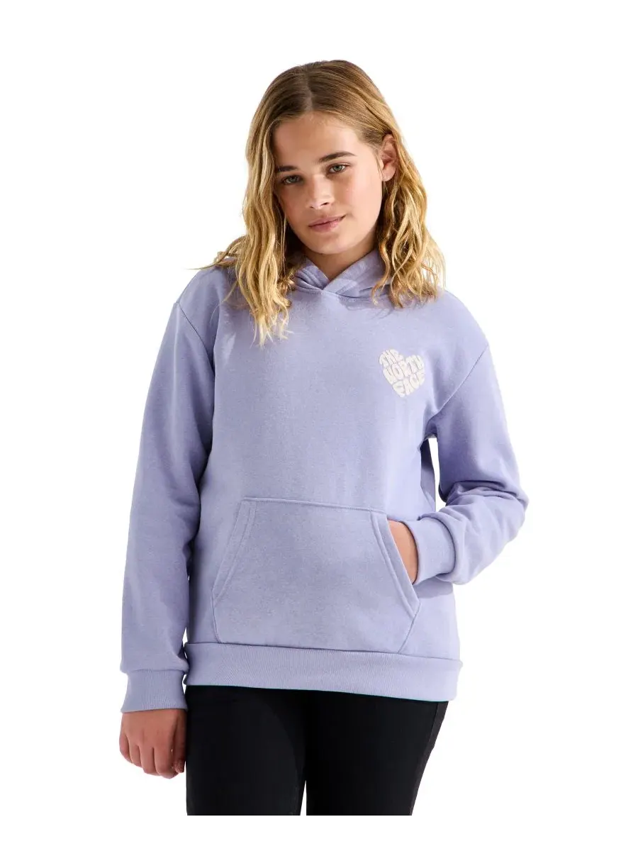 Худи свободного кроя с принтом The North Face, Pale Plum